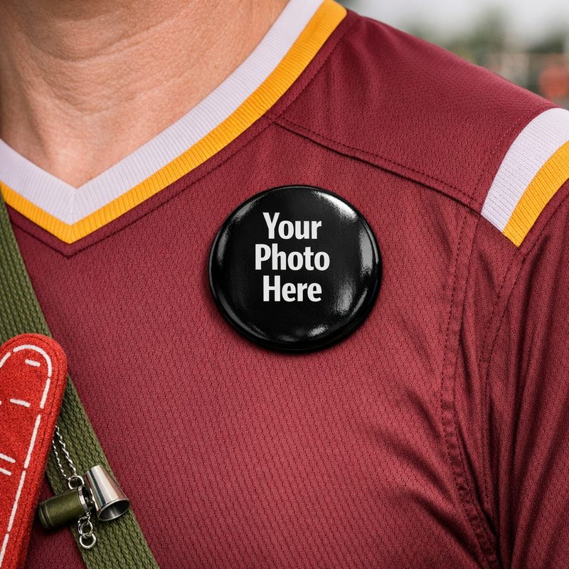 3” Customizable  Round Magnet - WEARABLE