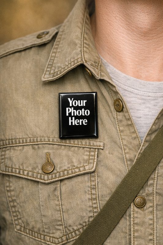 2.5”x3.5” Custom Photo Magnet - WEARABLE